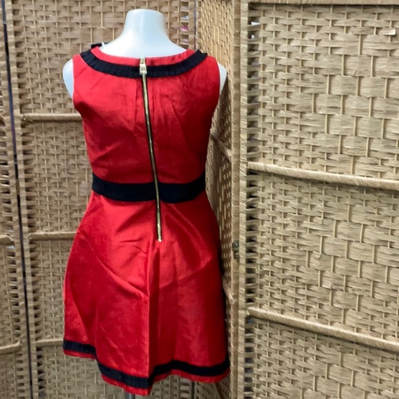 Chic Red and Black Mini Dress - Picture 2 of 3